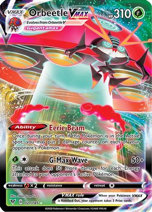 Orbeetle VMAX (21) Holofoil - SWSH04 Vivid Voltage