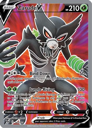 Zarude V (Full Art) (167) Holofoil - SWSH04 Vivid Voltage