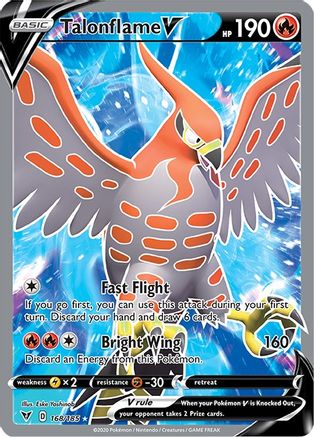Talonflame V (Full Art) (168) Holofoil - SWSH04 Vivid Voltage