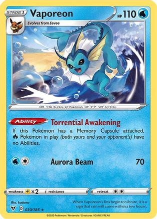 Vaporeon (30) - SWSH04 Vivid Voltage