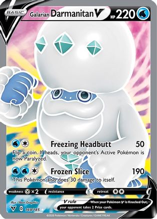 Galarian Darmanitan V (Full Art) (169) Holofoil - SWSH04 Vivid Voltage