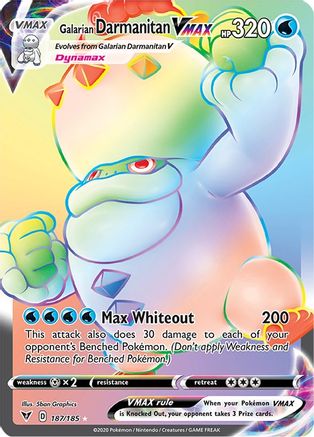 Galarian Darmanitan VMAX (Secret) (187) Holofoil - SWSH04 Vivid Voltage