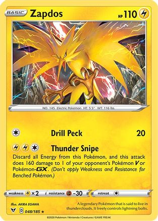 Zapdos (48) Holofoil - SWSH04 Vivid Voltage