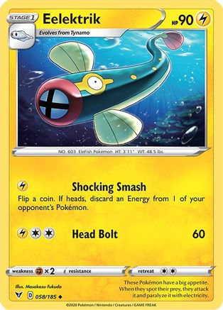 Eelektrik (058/185) [Sword & Shield: Vivid Voltage] Reverse Holofoil