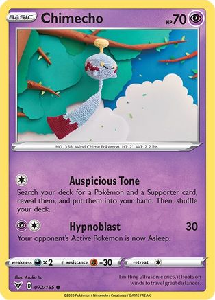 Chimecho (72) Reverse Holofoil - SWSH04 Vivid Voltage