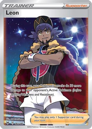 Leon (Full Art) (182) Holofoil - Vivid Voltage
