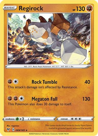 Regirock (89) Holofoil - SWSH04 Vivid Voltage