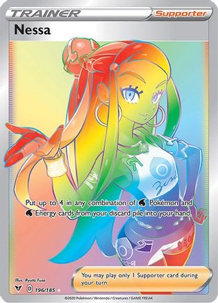 Nessa (Secret) (196) Holofoil - SWSH04 Vivid Voltage