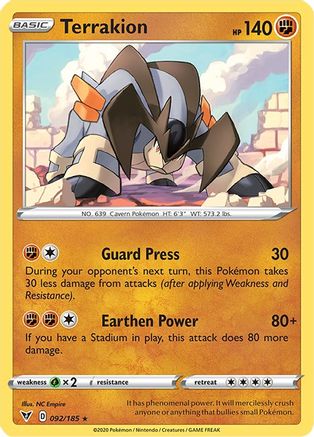 Terrakion (92) - SWSH04 Vivid Voltage