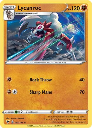 Lycanroc (95) - SWSH04 Vivid Voltage