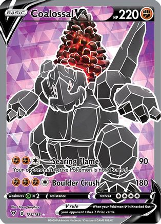 Coalossal V (Full Art) (173) Holofoil - SWSH04 Vivid Voltage