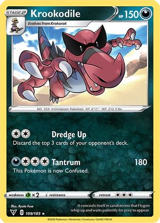 Krookodile (109) - SWSH04 Vivid Voltage