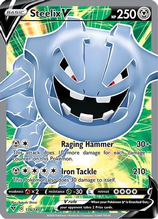 Steelix V (Full Art) (176) Holofoil - SWSH04 Vivid Voltage