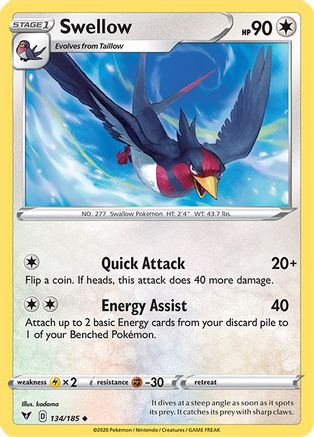 Swellow (134) - SWSH04 Vivid Voltage