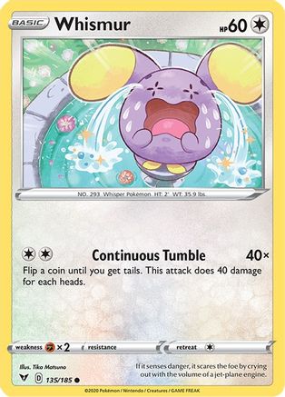 Whismur (135/185) [Sword & Shield: Vivid Voltage] | Silver Goblin