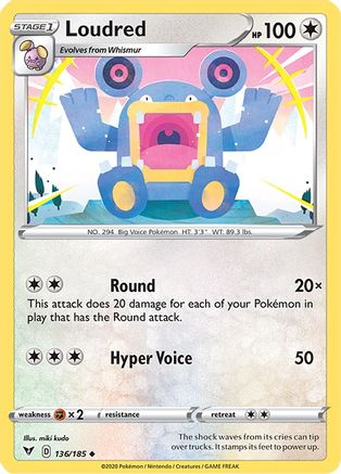 Loudred (136) - SWSH04 Vivid Voltage