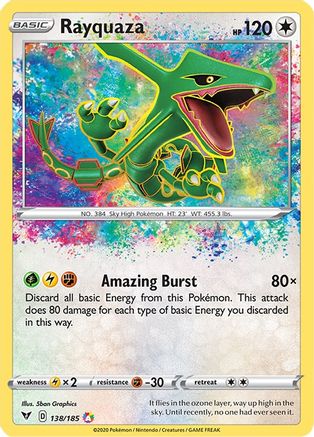 Rayquaza (138) Holofoil - SWSH04 Vivid Voltage