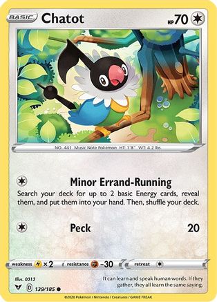 Chatot (139) - SWSH04 Vivid Voltage
