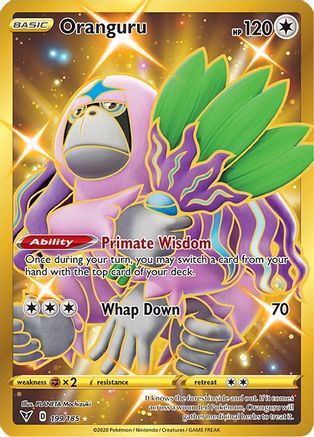 Oranguru (Secret) (199) Holofoil - SWSH04 Vivid Voltage