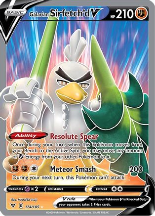 Galarian Sirfetch'd V (Full Art) (174) Holofoil - SWSH04 Vivid Voltage