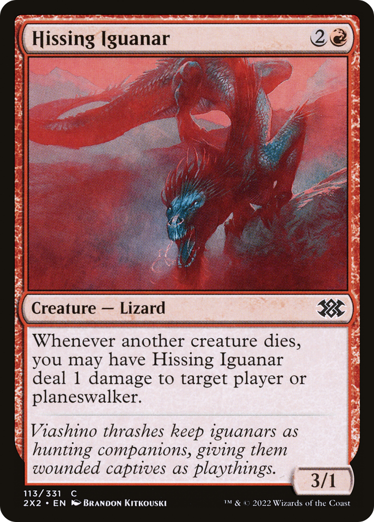 Hissing Iguanar (113) Foil - Double Masters 2022