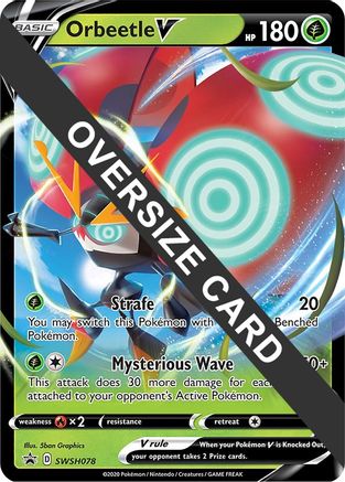 Orbeetle V (SWSH078) (Jumbo Card) [Sword & Shield: Black Star Promos] | Silver Goblin