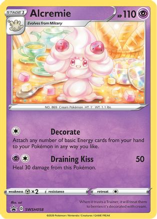 Alcremie - SWSH058 (SWSH058) Holofoil - SWSH Sword & Shield Promo Cards