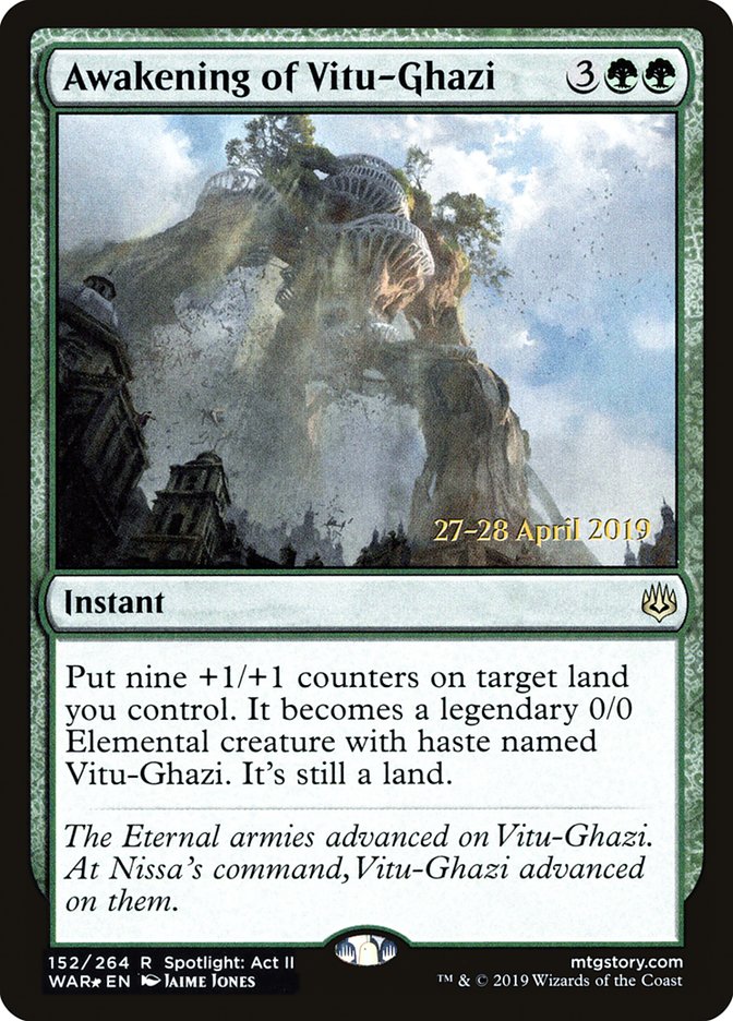 Awakening of Vitu-Ghazi [War of the Spark Prerelease Promos] | Silver Goblin