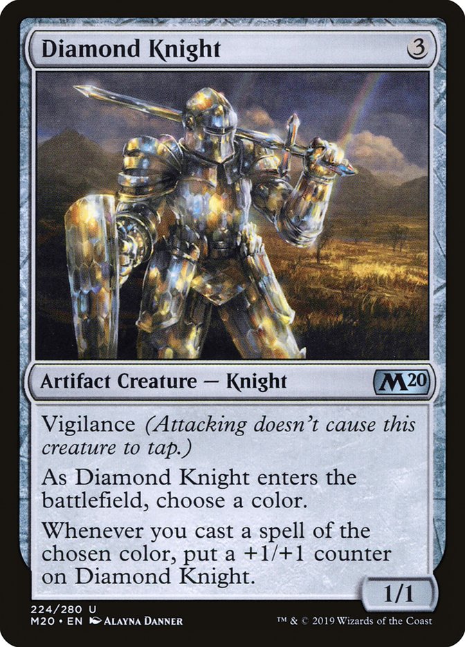 Diamond Knight [Core Set 2020] | Silver Goblin