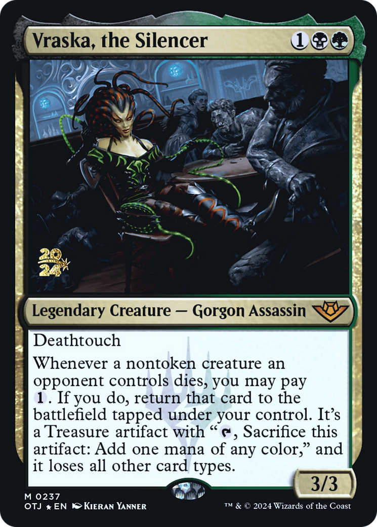 Vraska, the Silencer [Outlaws of Thunder Junction Prerelease Promos] | Silver Goblin