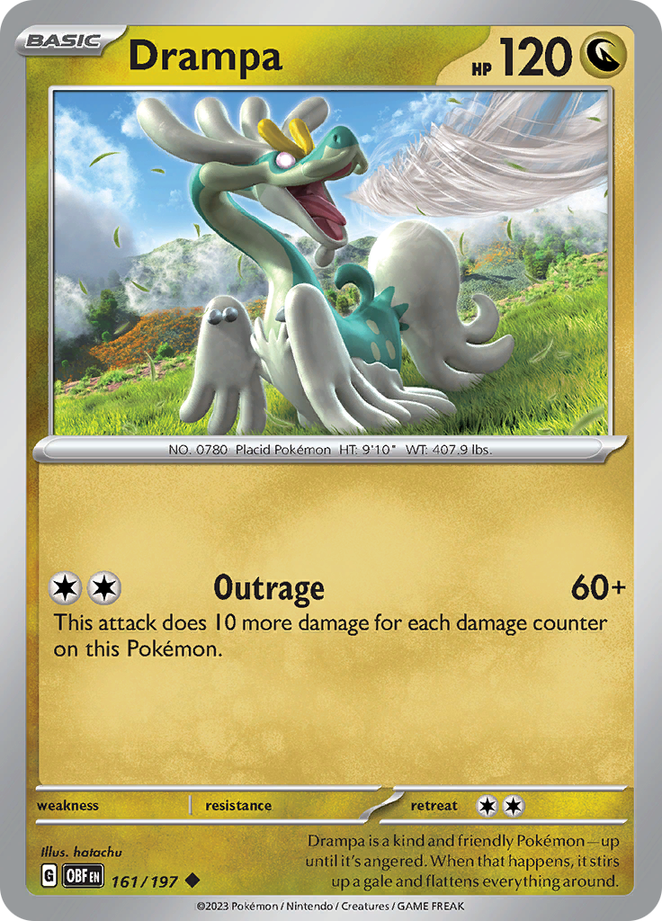 Drampa (161/197) [Scarlet & Violet: Obsidian Flames] | Silver Goblin