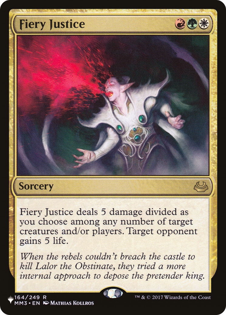Fiery Justice (MM3-164) - The List