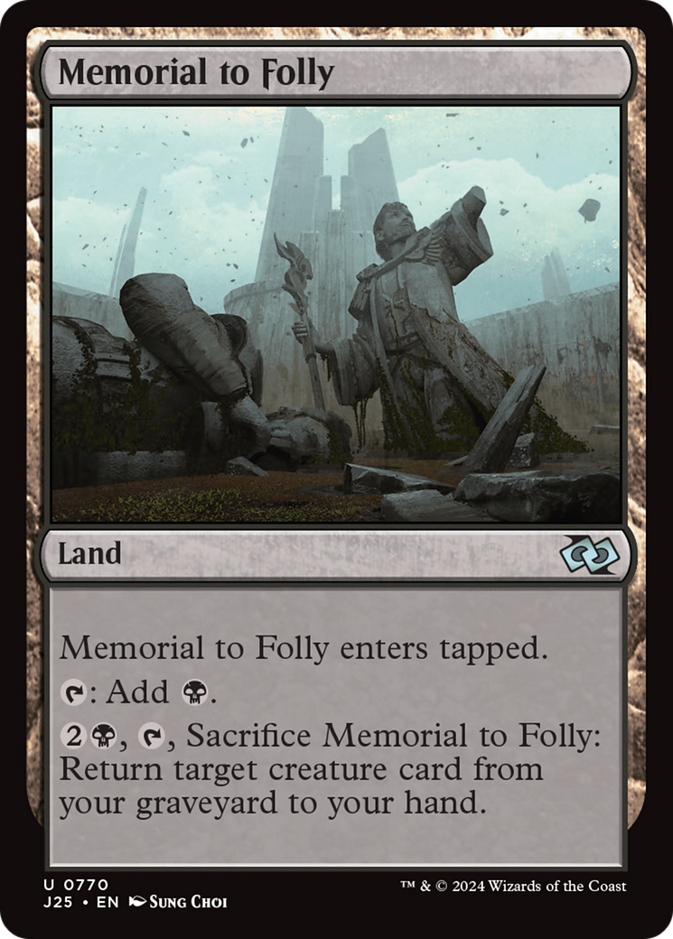 Memorial to Folly [Foundations Jumpstart] | Silver Goblin