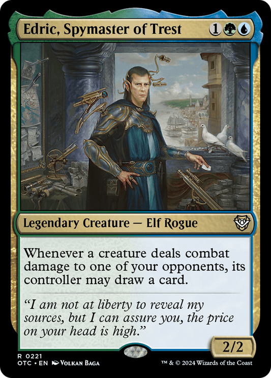 Edric, Spymaster of Trest (221) - Outlaws of Thunder Junction Commander