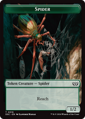 Treefolk // Spider Double-Sided Token [Duskmourn: House of Horror Commander Tokens] | Silver Goblin