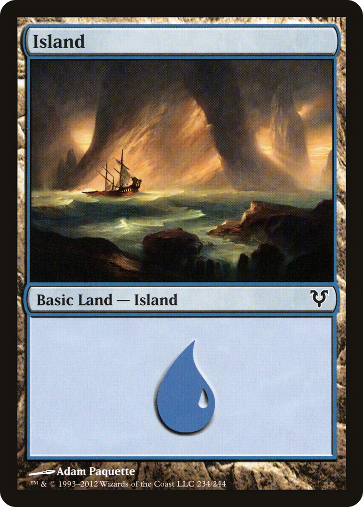Island (234) [Avacyn Restored] Foil