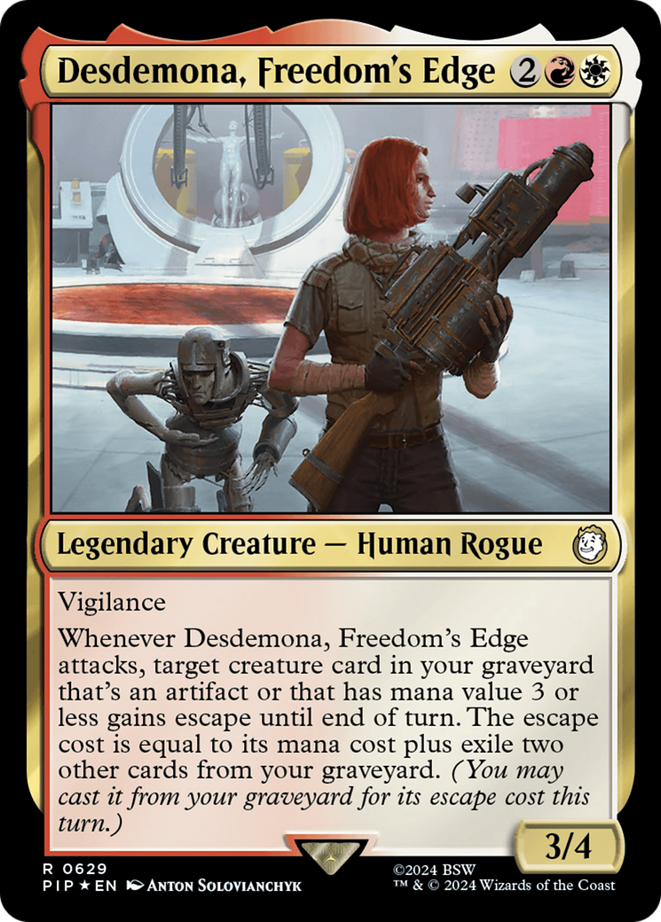 Desdemona, Freedom's Edge (629) Surge Foil - Fallout