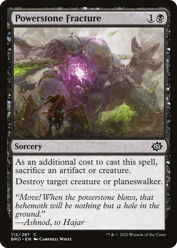 Powerstone Fracture (112) Foil - The Brothers' War
