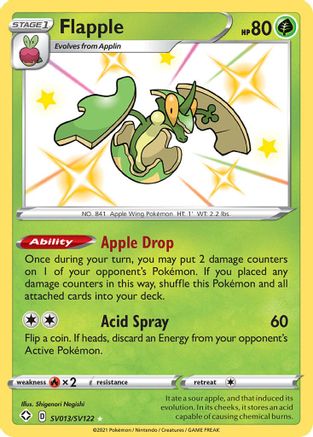 Flapple (SV013) Holofoil - Shining Fates Shiny Vault