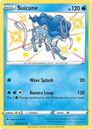 Suicune (SV022) Holofoil - Shining Fates Shiny Vault