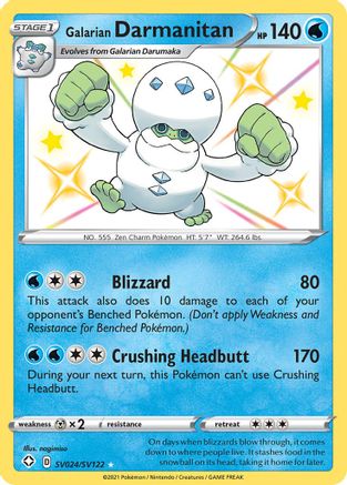 Galarian Darmanitan (SV024) Holofoil - Shining Fates Shiny Vault