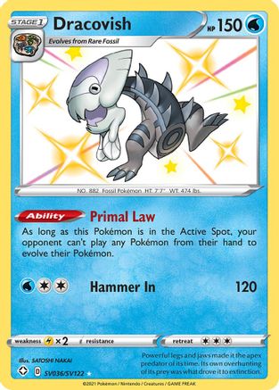 Dracovish (SV036) Holofoil - Shining Fates Shiny Vault