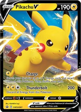Pikachu V - SWSH061 (SWSH061) Holofoil - SWSH Sword & Shield Promo Cards