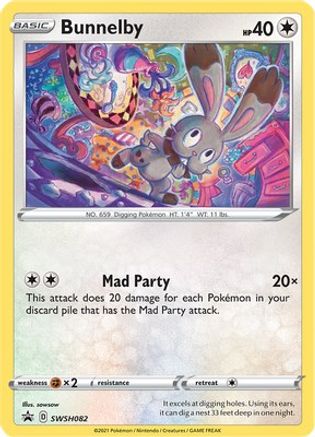 Bunnelby - SWSH082 (SWSH082) Holofoil - SWSH Sword & Shield Promo Cards