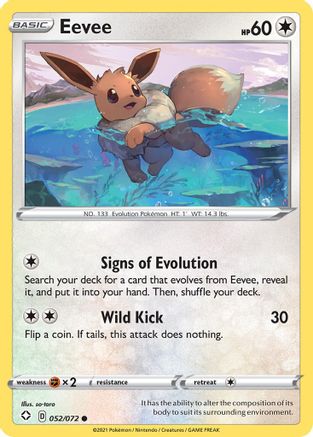 Eevee (052/072) [Sword & Shield: Shining Fates] Reverse Holofoil
