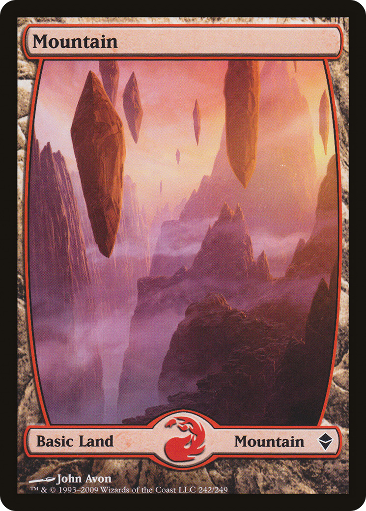 Mountain – Full Art (242) Foil - Zendikar