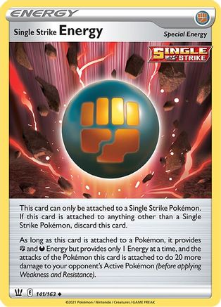 Single Strike Energy (141/163) [Sword & Shield: Battle Styles] | Silver Goblin