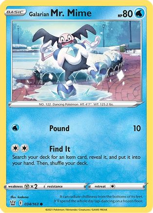 Galarian Mr. Mime (34) - Battle Styles