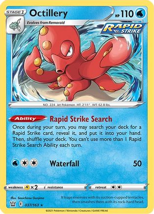 Octillery (37) Holofoil - Battle Styles