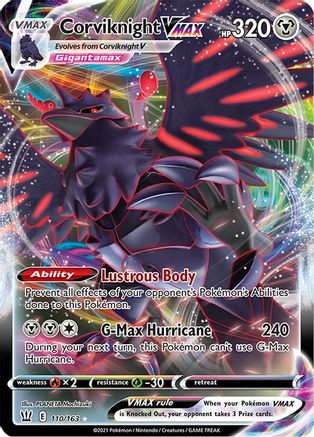 Corviknight VMAX (110) Holofoil - SWSH05 Battle Styles